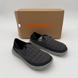 NWT Merrell Men's Hut Moc 2 Quilted Black Slip-Ons